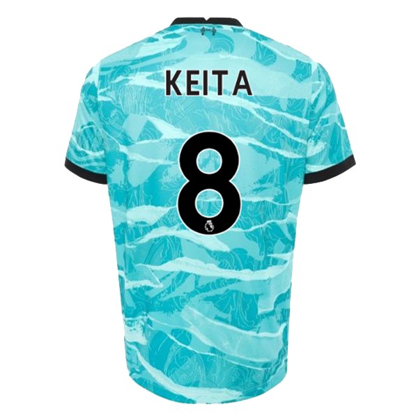 Trikot Liverpool NO.8 Keita Auswarts 2020-21 Blau Fussballtrikots Günstig